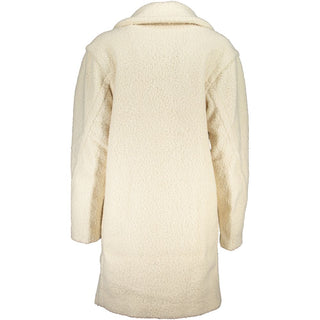 Chaqueta para mujer de poliéster blanco