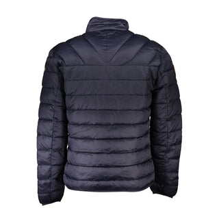 Blaue Polyamid-Herrenjacke