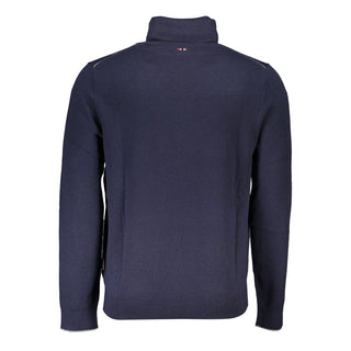 Blauer Tessuto Herrenpullover