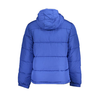 Blaue Polyester-Herrenjacke