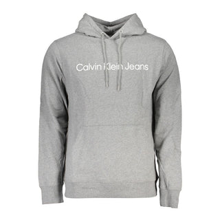 Sudadera para hombre de algodón gris