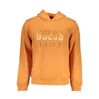 Orange Cotton Men's Sweatshirt