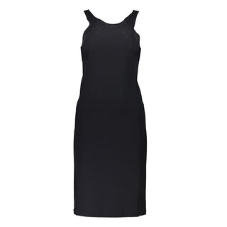 Vestido negro de poliamida para mujer