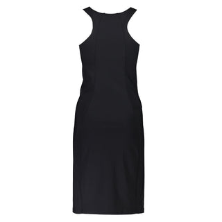 Vestido negro de poliamida para mujer