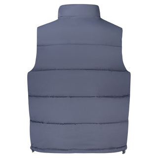 Chaleco sin mangas azul de poliéster para hombre