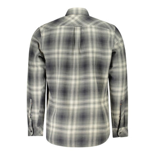 Camisa de Algodón Verde para Hombre