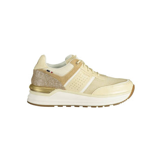 Beige Eco Wildleder Damen Sneaker