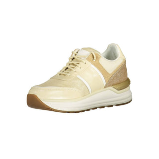 Beige Eco Wildleder Damen Sneaker
