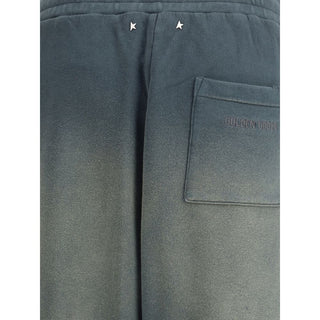 Blue Cotton Joggers (Workout Pants)
