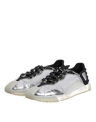 Schwarze Silver NS1 Herren Low Top Sneakers Schuhe