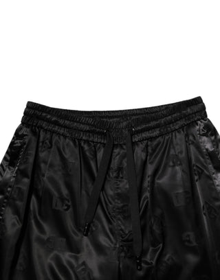Black Logo DG Print Men Jogger Sweatpants Pants