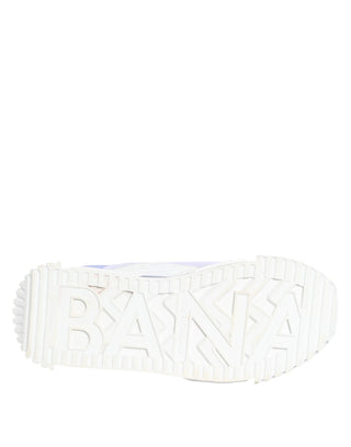 Zapatillas bajas NS1 con cordones en púrpura y blanco