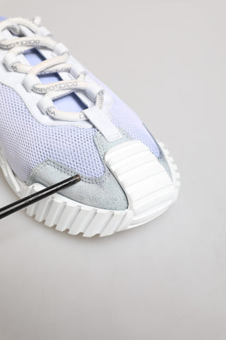 Zapatillas bajas NS1 con cordones en púrpura y blanco