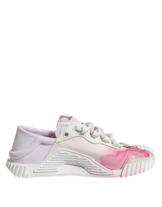Weiße NS1 Schnürschuhe Low Top Turnschuhe