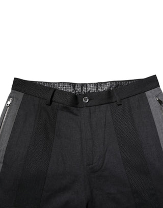 Black Gray Cotton Dress Formal Trouser Pants