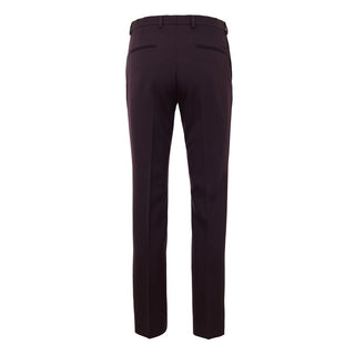 Pantalones de vestir de lana color Burdeos