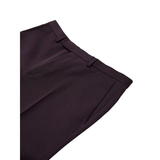 Pantalones de vestir de lana color Burdeos
