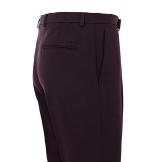 Pantalones de vestir de lana color Burdeos