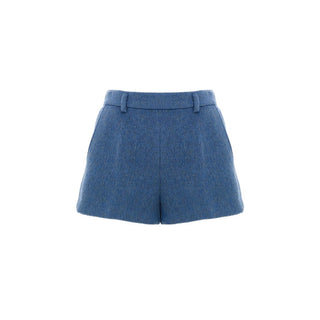 Blaue Wollshorts