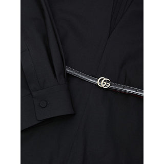 Black Wool Jumpsuit