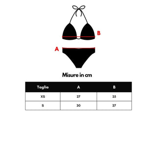 Bikini de poliamida negro