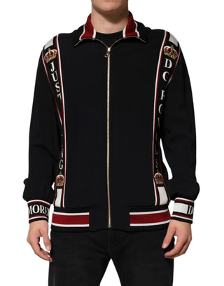 Black DG King Full Zip Sweatshirt  Sweater