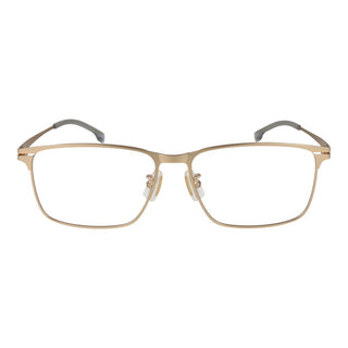Gafas con montura de metal dorado
