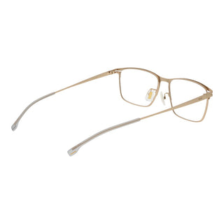 Gafas con montura de metal dorado