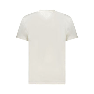 Camiseta blanca de algodón para hombre