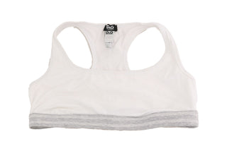 Sostén Deportivo de Algodón Blanco