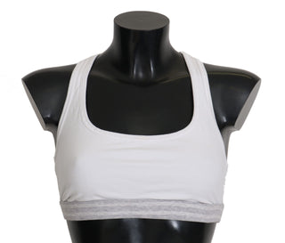 Sostén Deportivo de Algodón Blanco