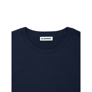 Blaues Baumwoll-T-Shirt
