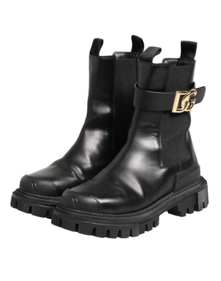 Black Gold DG Logo Trekking Kalbsleder-Stiefel Schuhe