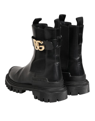 Black Gold DG Logo Trekking Kalbsleder-Stiefel Schuhe