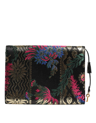 Mehrfarbige Jacquard-Blumen-Dokumenten-Aktentasche