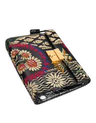 Mehrfarbige Jacquard-Blumen-Dokumenten-Aktentasche