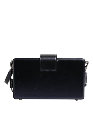 Bolso bandolera azul DG BOX de piel de cordero con correa