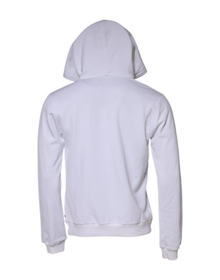 Weißes Kapuzen-Sweatshirt mit Heiligem Herzen