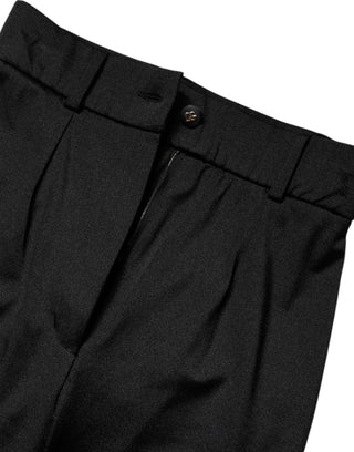 Schwarze Leggings aus Nylon-Stretch