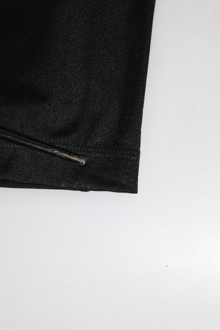Schwarze Leggings aus Nylon-Stretch