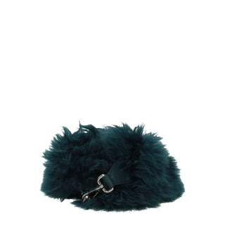 Grüne Lederschultertasche