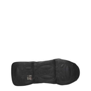Schwarze klobige Sneakers aus Stoff