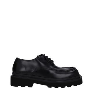 Zapatos Oxford y Derby negros de cuero