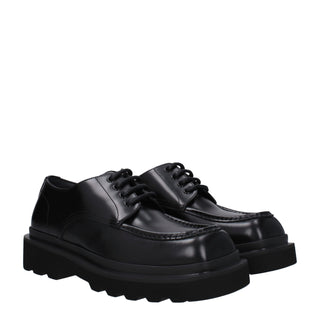 Zapatos Oxford y Derby negros de cuero