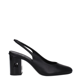 Schwarze Lackleder-High-Heel-Pumps