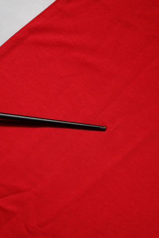Rotes Rundhals-T-Shirt aus Baumwolle mit kurzen Ärmeln
