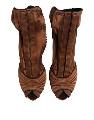 Botines marrones Bette de tacón alto