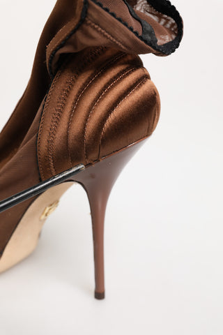 Botines marrones Bette de tacón alto