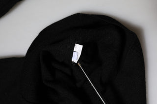 Cárdigan negro STAFF con cuello redondo