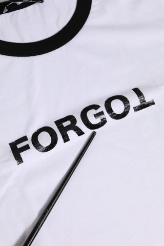 White Cotton Crew Neck Cropped Top T-shirt